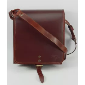  Unisex kožená bočná kabelka Blažek 25x27 cm