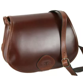    Stredne veľká kožená lovecká taška Blázek, taška cez rameno