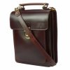  Dvojkomorová kožená bočná taška Blazek&Anni 25x21 cm