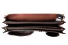  Obrovská trojitá pánska kožená aktovka s držiakom na pero
