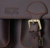  Malá dámska kožená aktovka so symetrickými vreckami 33,5x24 cm
