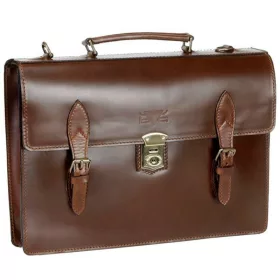  Skvelá nostalgická pánska kožená aktovka 39 x 28,5 cm.