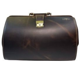    Blázek&Anni obrovská bordovo-zlatá dámska kožená zdravotná taška, limitovaný model 41x28x24 cm