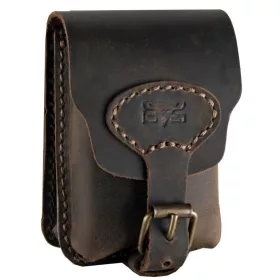  Mini stojaca starožitná kožená taška na opasok