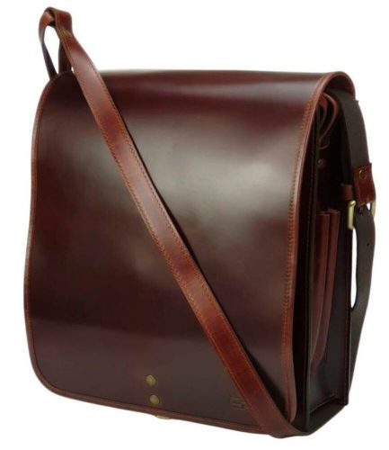  Blázek&Anni dlhé veko, kožená bočná taška, taška cez rameno 32x29,5 cm