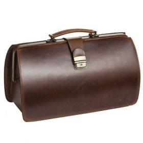    Blázek&Anni: kožená lekárska taška so širokým popruhom