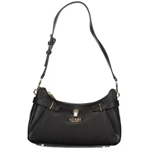  Dámska čierna kabelka cez rameno Guess Jeans 27 x 16 x 9 cm