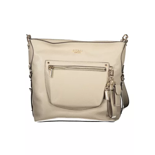  Dámska béžová crossbody kabelka Guess 28 x 29 x 9 cm