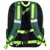  Spirit: Zelená zaoblená ergonomická školská taška so vzorom pantera