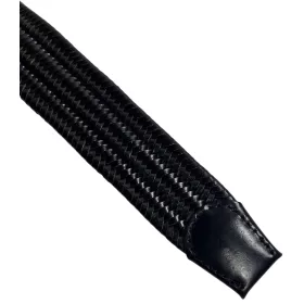  Čierny, tenký, pánsky kožený opasok, 130 cm