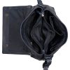  Dámska bočná kožená taška Burkely Just Jolie tmavomodrá, crossover 30 x 23 cm