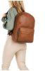  Burkely Antique Avery koňakový kožený batoh s držiakom na notebook 14"