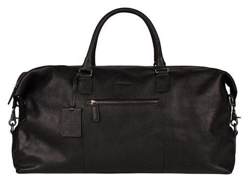  Burkely Antique Avery Black kožená cestovná taška