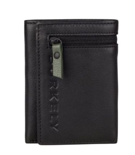  Čierna kožená peňaženka Burkely Rebel Reese Trifold s RFID ochranou