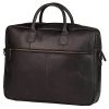  Čierna kožená taška na notebook Burkely Vintage Max Bočná taška 17,3"