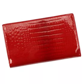    Cavaldi malá, vzorovaná červená dámska lakovaná peňaženka 14×9 cm