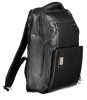  Luxusný kvalitný čierny kožený batoh Piquadro s priehradkou na 15" notebook 43 x 33 cm