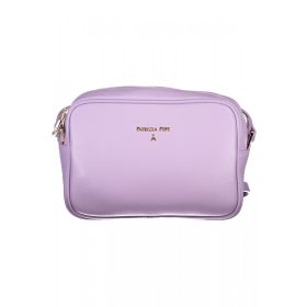   Dámska kožená kabelka cez rameno Patrizia Pepe fialovej farby 22 x 16 x 7 cm