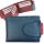  Výberová modro-červená dámska kožená peňaženka s odnímateľným držiakom na karty