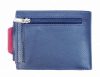  Výberová modro-červená dámska kožená peňaženka s odnímateľným držiakom na karty