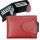  Výberová červeno-modrá dámska kožená peňaženka s odnímateľným držiakom na karty