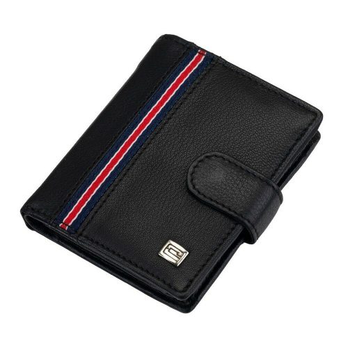  Výberová saténová čierna kožená peňaženka so širokým remienkom