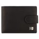  Výber kompaktnej koženej čiernej peňaženky 8x10 cm