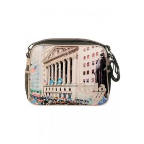    Dámska čierna vzorovaná kabelka Gola, taška cez rameno 22 x 17 x 6 cm