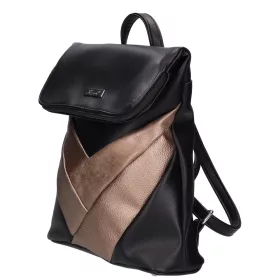    Karen Oliwia čierno-grafitová dámska vláknitá kožená kabelka, taška cez rameno