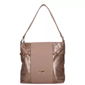    Karen Oliwia čierno-grafitová dámska vláknitá kožená kabelka, taška cez rameno