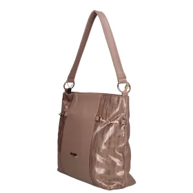    Karen Oliwia čierno-grafitová dámska vláknitá kožená kabelka, taška cez rameno