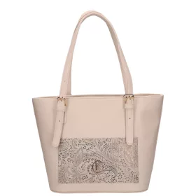    Karen Oliwia čierno-grafitová dámska vláknitá kožená kabelka, taška cez rameno