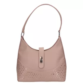    Karen Oliwia čierno-grafitová dámska vláknitá kožená kabelka, taška cez rameno