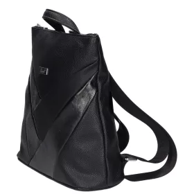    Karen Oliwia čierno-grafitová dámska vláknitá kožená kabelka, taška cez rameno