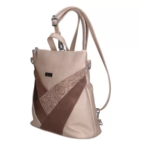    Karen Oliwia čierno-grafitová dámska vláknitá kožená kabelka, taška cez rameno