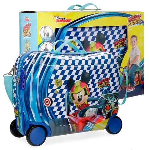  Detský kufor Disney Mickey Race 4-kolesový 50 cm