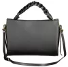  Dámska čierna kožená taška Coccinelle 32 x 23 x 12 cm
