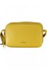 Žltá dámska kožená crossbody kabelka Coccinelle, taška cez rameno 23 x 15 x 9 cm
