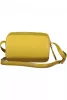  Žltá dámska kožená crossbody kabelka Coccinelle, taška cez rameno 23 x 15 x 9 cm