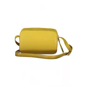    Žltá dámska kožená crossbody kabelka Coccinelle, taška cez rameno 23 x 15 x 9 cm