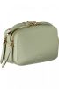  Dámska kožená crossbody kabelka Coccinelle v béžovej farbe, taupe, 23 x 15 x 9 cm