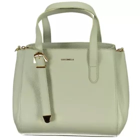  Dámska kožená kabelka Coccinelle zelená 28 x 24 x 12 cm