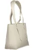  Dámska kožená kabelka cez rameno Coccinelle v bielej farbe 38 x 25 x 12 cm