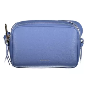    Dámska kožená kabelka Coccinelle modrá, crossbody 22 x 13 x 10 cm