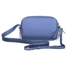    Dámska kožená kabelka Coccinelle modrá, crossbody 22 x 13 x 10 cm