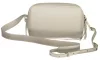  Dámska kožená kabelka Coccinelle, biela, crossbody, 22 x 13 x 10 cm