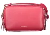  Dámska kožená kabelka Coccinelle červená, crossbody 22 x 13 x 10 cm