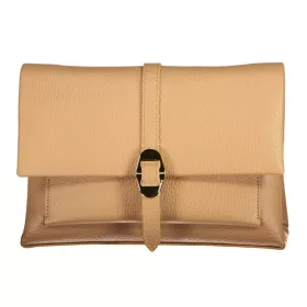    Dámska hnedá kožená kabelka Coccinelle, crossbody 25 x 16 x 10 cm