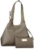Coccinelle C-Easy sötét taupe női marhabőr hobó válltáska 30 x 25 x 10 cm
