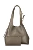 Coccinelle C-Easy sötét taupe női marhabőr hobó válltáska 30 x 25 x 10 cm
